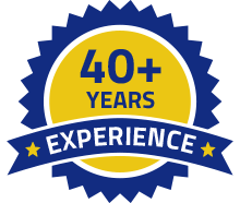 40 years experience logo