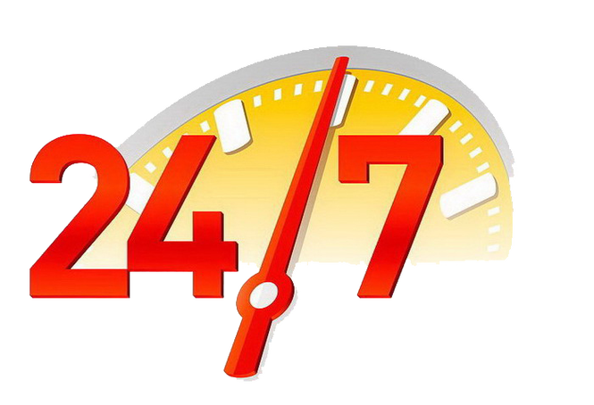 24/7 emergency plumbing service logo