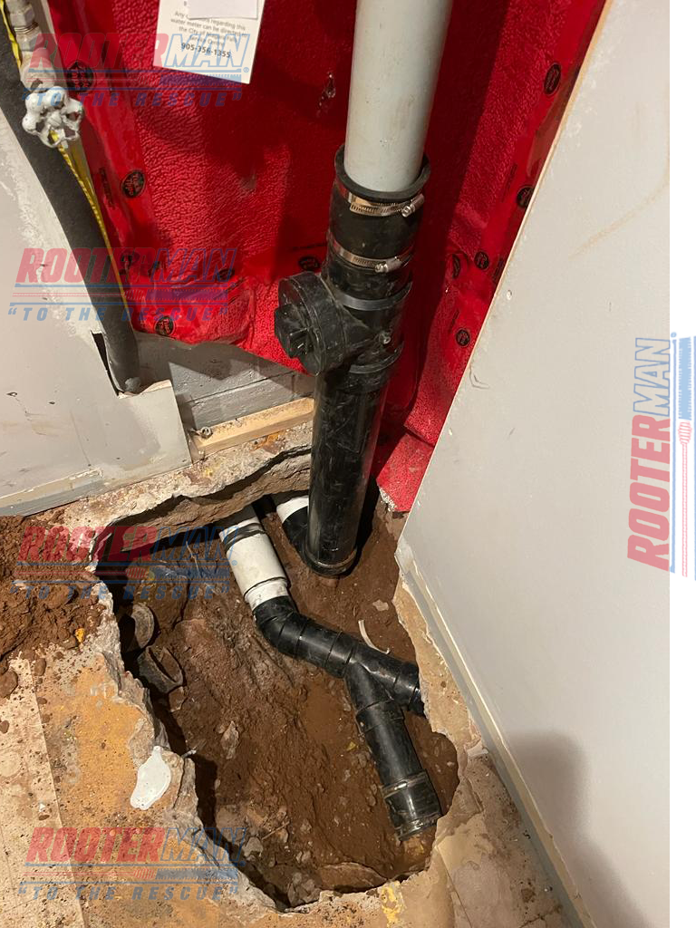 Home drain system block repaired